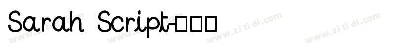 Sarah Script字体转换